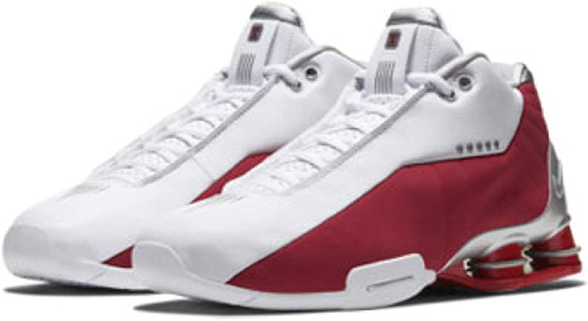 Buy Nike Mens Shox BB4 Basketball Shoes (9, White/Metallic Silver